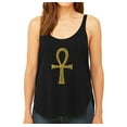 thumbnail image 1 of LA Pop Art Women's Premium Word Art Flowy Tank Top - ANKH, 1 of 2