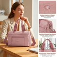 thumbnail image 4 of BadPiggies Crossbody Bag for Women Men, Nylon Waterproof Shoulder Purse Messenger Bag Lightweight Pocketbooks - Pink, 4 of 9