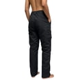 thumbnail image 4 of cocolona Womens Solid Color Casual Tactical Pants Elastic Waist Straight Outdoor Hiking Cargo Pants with Pockets, 4 of 5