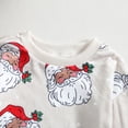 thumbnail image 5 of Baby Toddler Christmas Outfit Boy Girl Funny Santa Claus Shirt and Pants Long Sleeve Crewneck Sweatsuit Cute Clothes, 5 of 9