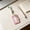 Pink, variant on TOUMENY ID Badge Holder Slide Card Case, Star Glamour Bus Pass Key Card Protector with Lanyard, Plastic Clear Photo Card Holder for Office Daily Commute, White