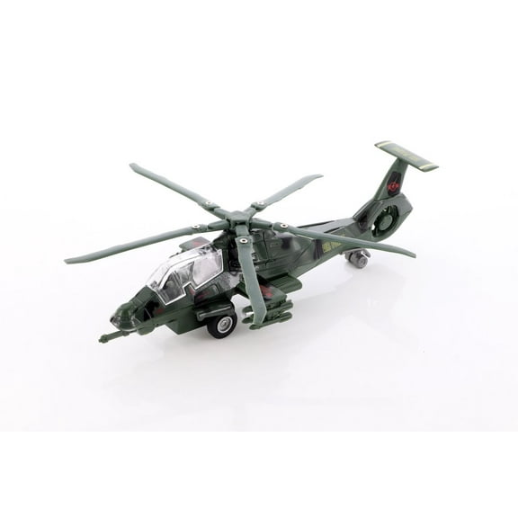 Stealth Copter with Light & Sounds, Green - ModelToyCars SL362/2DB - Diecast Toy Helicopter
