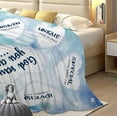 thumbnail image 4 of God Says You are Blankets Inspirational Christian Blanket Soft Lightweight Air Conditioner Blanket Religious Bible Verse Throw Blanket Gifts for Men Women Friends Faith 80X60 Inch, 4 of 6