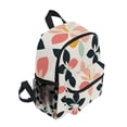 thumbnail image 2 of FORMRS School Backpack with Front Zippered Pocket 12" Student Travel Daypack, Black Retro Flower, 2 of 6