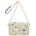 thumbnail image 2 of FORMRS Women Crossbody Purse with Chain Strap Vegan Leather Shoulder Handbag, Purple Birds Teapots, 2 of 7