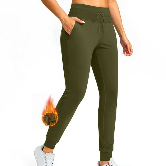 Frostluinai High Waisted Jogger for Women Drawstring Yoga Workout Pants Solid Cinch Bottom Athletic Pants Casual Running Pants Womens Joggers