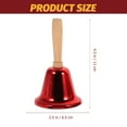 thumbnail image 2 of IFANLANDOR 4Pcs Jingles Bells Handbell Classic Style for Christmas Home Decoration, 2 of 5