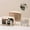 Beige S M L, variant on Clear Makeup Bag, PVC Large Capacity Travel Toiletry Organizer for Cosmetics and Daily Storage