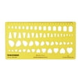 thumbnail image 1 of Traceease Jewelry Templates For Emerald/Trillion/Baguette/Heart Gemstone Shape Guide Drafting Tools Jewellery Designing Stencils, 1 of 5