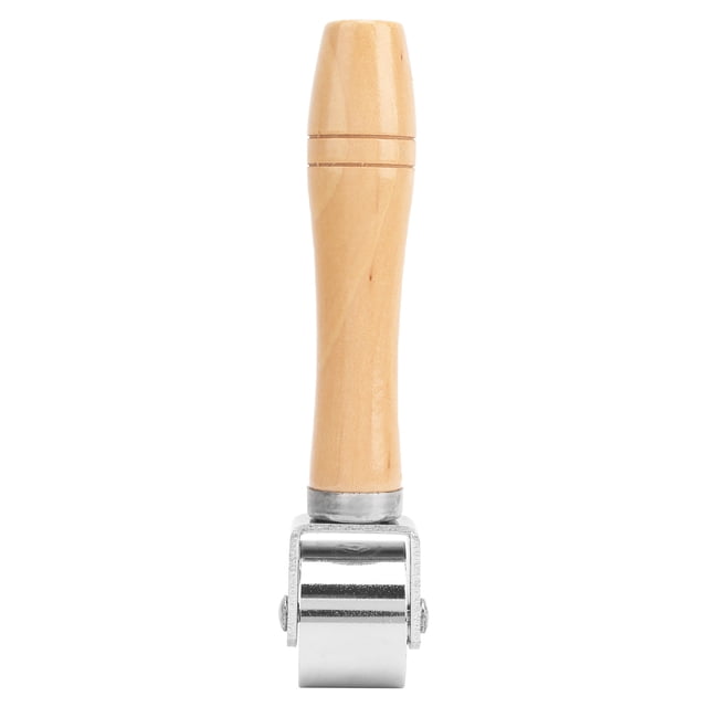 Sailing Herramienta De Laminación De Bordes De Mango De Madera Para Artesanía De Cuero DIY - Plata S 26mm/1.02in