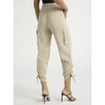 thumbnail image 4 of Sofia Jeans Women's Super High Rise Luxe Cargo Pants, 27" Inseam, Sizes XS-XXXL, 4 of 5