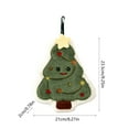 thumbnail image 3 of Christmas Hand Towel, Santa Design Wash Towel, Bathing Body Towel, Tree Shape Hand Towel, Cute Santa Face Towel, Kitchen Dish Towel, Plush Christmas Handtowel for Bar, Household, Green, 3 of 6