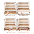 thumbnail image 6 of Red Christmas Stair Treads for Wooden Steps Indoor Runner Rug Carpet,Cow Snowflake Red Plaid Farmhouse Wooden Winter 15 Pieces Peel and Stick Staircase Step Treads Covers Throw Door Mats,30"x8", 6 of 7