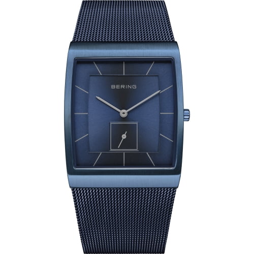 Bering Men s Solar Stainless Steel Watch In Blue Blue Other