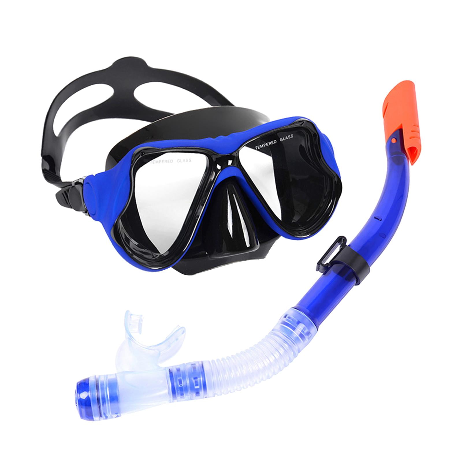 Professional Dry Snorkel Gear Tube Scuba Snorkeling Package Dive Mask Set 