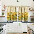 thumbnail image 5 of Sunflower Kitchen Curtains Sets for Windows Summer Sink Window Valance 3 Piece Set Sunflower Kitchen Decor for Living Room Bedroom 54x36 Inches, 5 of 6
