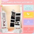 thumbnail image 6 of EastVita Kids Jewelry Cabinet with Full-Length Mirror, 6 of 6