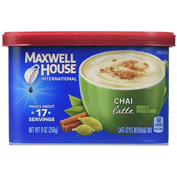 Maxwell House International Cafe CafeStyle Beverage Mix, Chai Latte, 9