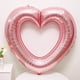 thumbnail image 2 of Globo de aluminio con forma de corazón, 40 cm, rosa, para eventos románticos, x1, 2 of 2