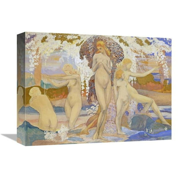 16 in. The Bathers Art Print - A. Philippol