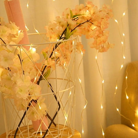

Final Clear Out! Curtain Lights Fairy String Twinkle Lights 200 LED Warm White Lights for Bedroom Christmas Wedding Party Home Garden Outdoor Indoor Wall Decorations