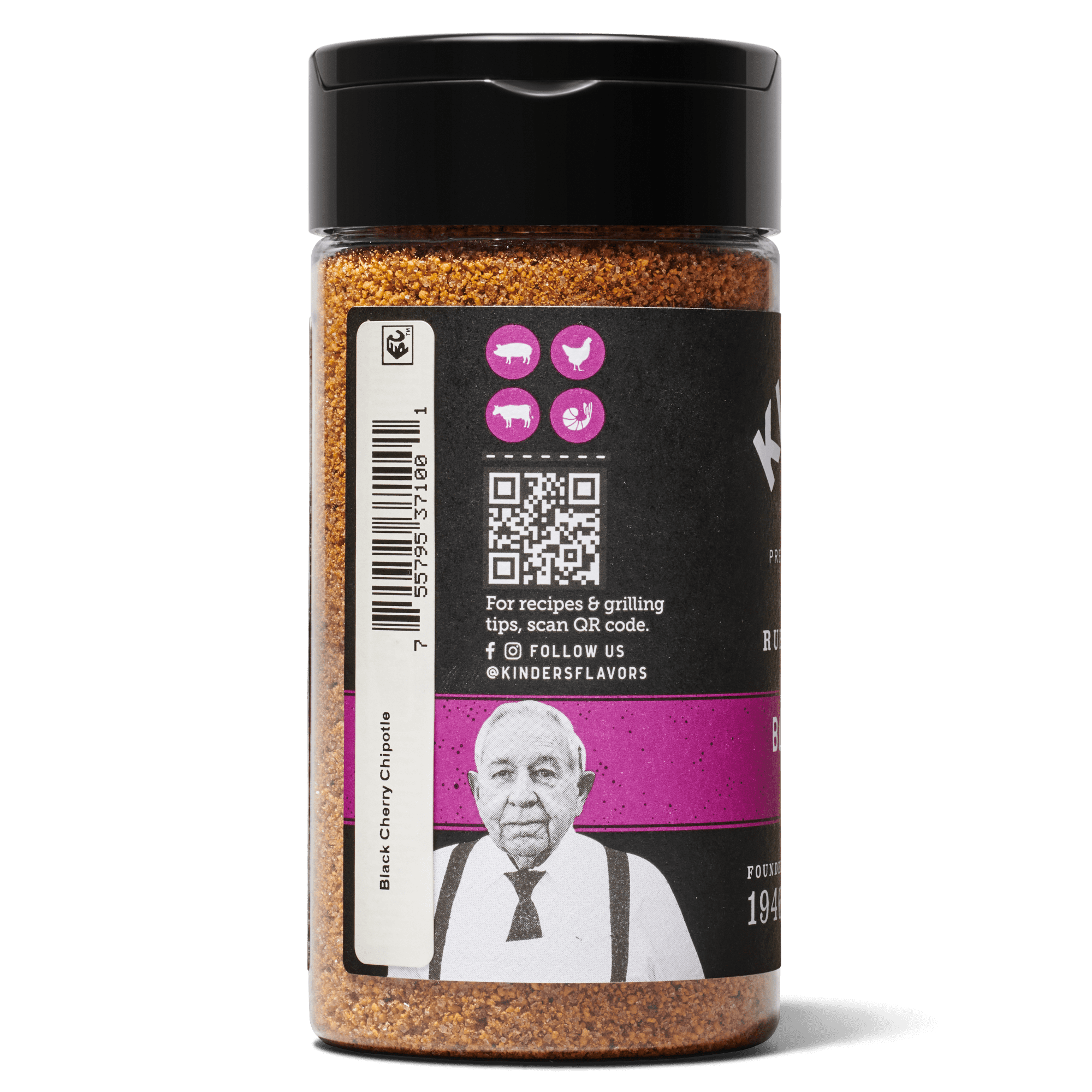 Kinder's Black Cherry Chipotle Seasoning for Grilling, 6 oz