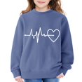 thumbnail image 5 of Ruyang Girls Heart Sweatshirts Fall Winter Cute Trendy Oversized Sweatshirt Long Sleeve Crewneck School Pullover Tops, 5 of 7