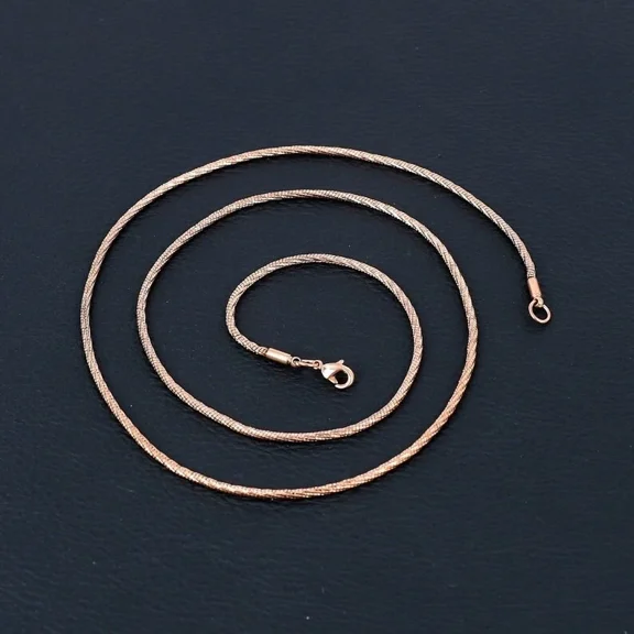 100% Solid Pure Copper Rope Chain Designer Link Chain Necklace Jewelry Size 22 inch