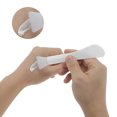 thumbnail image 3 of Unique Bargains 1 Pc Double-headed Shovel Type Facial Mask Brush White, 3 of 5