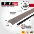 thumbnail image 3 of M-D Building Products 43318 1-7/8 In. X 36 In. Satin Nickel Aluminum CINCH® Reducer Fluted w/Snaptrack, 3 of 11