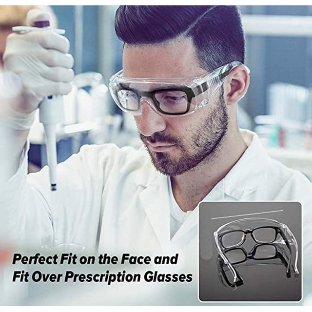 Gafas de seguridad, gafas médicas Protección UV antivaho para agricultura, industria y laboratorio