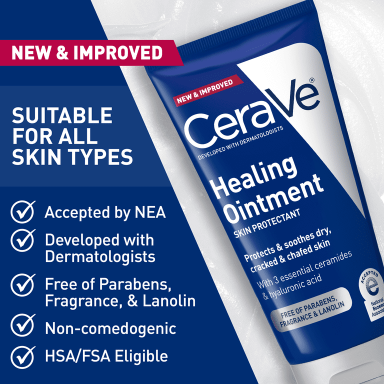 CeraVe Skin Care Healing with Petrolatum for Long-Lasting Dry