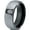 Black Grey Dome Tungsten, variant on Tungsten Otter Otters Sea Animals Ring 8mm Men Women Comfort Fit Gray Bevel Edge Brushed Polished