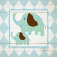thumbnail image 2 of Sylvia Murray 20x20 Gallery Wrapped Canvas Wall Art Titled - Elephants, 2 of 4