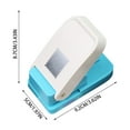 thumbnail image 3 of Rectangular Postage Stamp Shape Craft Hole Punch, Scalloped Edge Paper Punch for Card Making, Scrapbooking, DIY, Portable Lever Action Puncher, 3 of 7