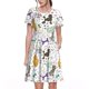 thumbnail image 1 of Disketp Colorful Poodle Dog para Vestido de Manga Corta para Mujeres, Vestidos de Verano para Mujeres, Casual y Holgado para la Playa, 1 of 6