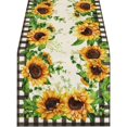 thumbnail image 2 of Rbaofujie Waterproof Tablecloth Summer and Autumns Sunflower Prints Decorate Linen Tablecloths Outdoor Table Covers Waterproof, 2 of 4