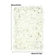 thumbnail image 2 of 20 Pack Flower Wall Panels 16 x 24 inch White Floral Flower Wall Mat Faux Flowers Backdrop for Photo Background Home Wedding Party, 2 of 11