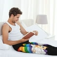 thumbnail image 5 of Bixox Men's Happy Pride Gnome Patterned Pajama Pants with Pockets Lounge Clothes for Home, 5 of 5