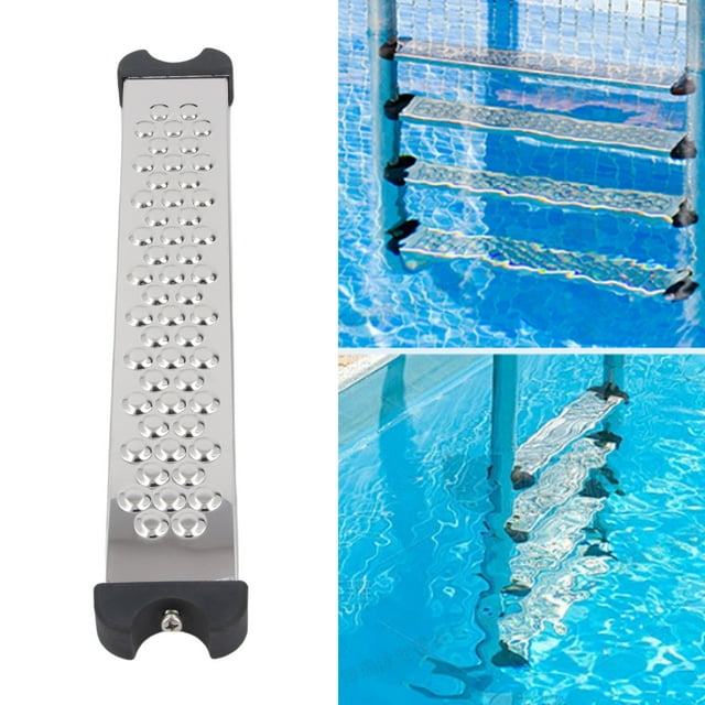 Stainless Steel Pool Ladder Step Replacement, Thickened Enhanced Load Bearing Swimming Pool Ladder Step for Swimming Pool