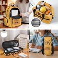 thumbnail image 5 of Pzuqiu Cartoon Giraffe Kids Backpack for School Boys 8-12 School Backpacks Sets with Lunch Bag Pencil Case Water Bottle Holder 4 pcs Travel Bookpack with Shoulder Strap for Kids 8-12, 5 of 7