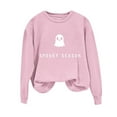 thumbnail image 3 of Uoodti Halloween Women's Oversized Long Sleeve Fall Clothes Sweatshirt Witch Crop Vintage Graphic Lantern Pullover Gift Spook y Season Sweatshirt, 3 of 6