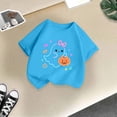thumbnail image 5 of Xyant Halloween Girls Shirt Pumpkin Ghost Tshirt Toddler Kids Spooky Outfits Short Sleeve,Size 13-14 Years, 5 of 5