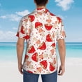 thumbnail image 6 of Goofa Cute Mushroom Hawaiian Shirt for Men, Unisex Summer Beach Casual Short Sleeve Button Down Shirts,Aloha Tropical Floral print shirt-3X-Large, 6 of 9