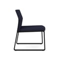 thumbnail image 4 of Fauteuil d'Appoint Sans Accoudoirs pour Réception Gansett / Acier Noir / Bleu Marine, 4 of 5