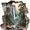 3D Majestic Waterfall Landscape, variant on Qisvanset Jesus Holding Lamb Religious Canvas Wall Art 15.75x11.81 Inches