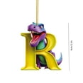 thumbnail image 2 of Lwlmwt Christmas Dinosaur-Shaped Decorations 3.5-inch 26-letter Flat Cartoon Ornaments Christmas Tree Decorations Stocking Stuffers Perfect for Holiday Parties Christmas Decorations Gifts for Kids, 2 of 7
