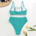thumbnail image 6 of Womens High Waisted Swimsuits Bottom Padded Bathing Suits Bikini Sets Top Two Piece Swimwear Swim Suits Womens Two Piece Shorts Bathing Suit Women Two Piece Sunflower Junior Swimsuit Top plus Size, 6 of 6