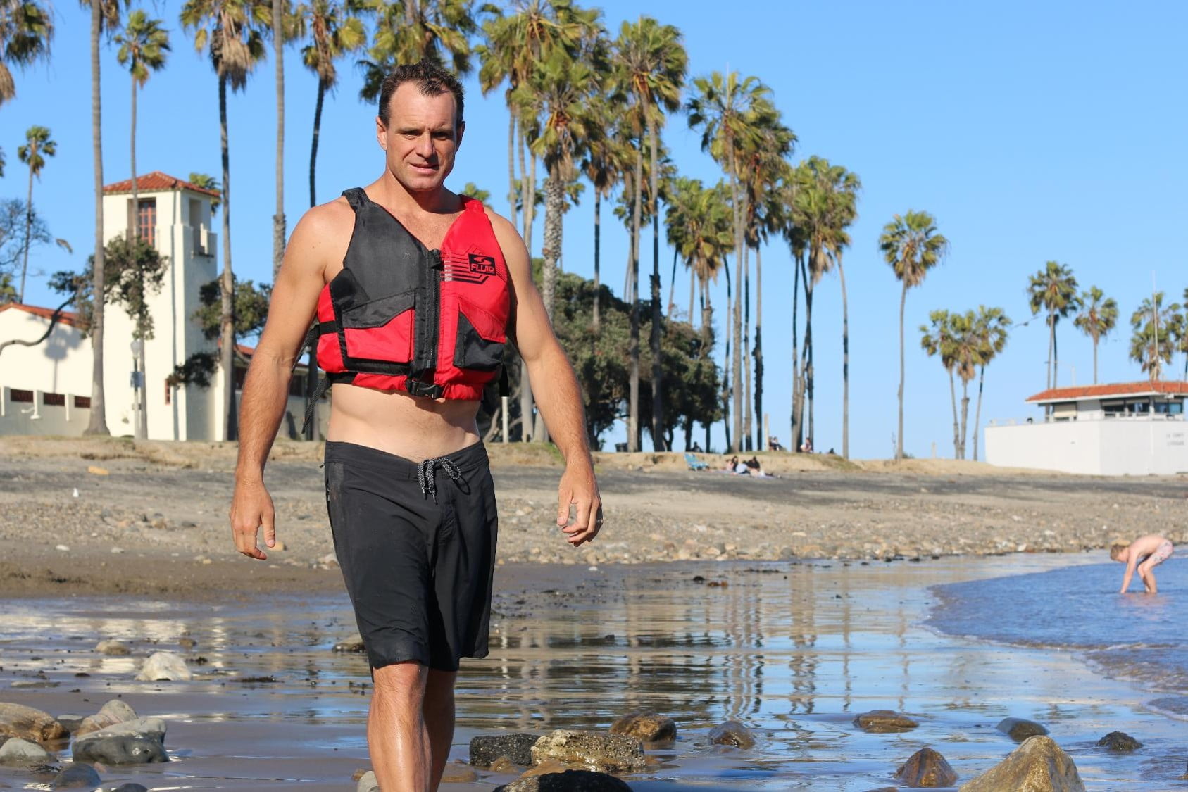 FLUID Adult Paddling Life Jacket and Vest, Unisex, Dual Size L/XL, Red