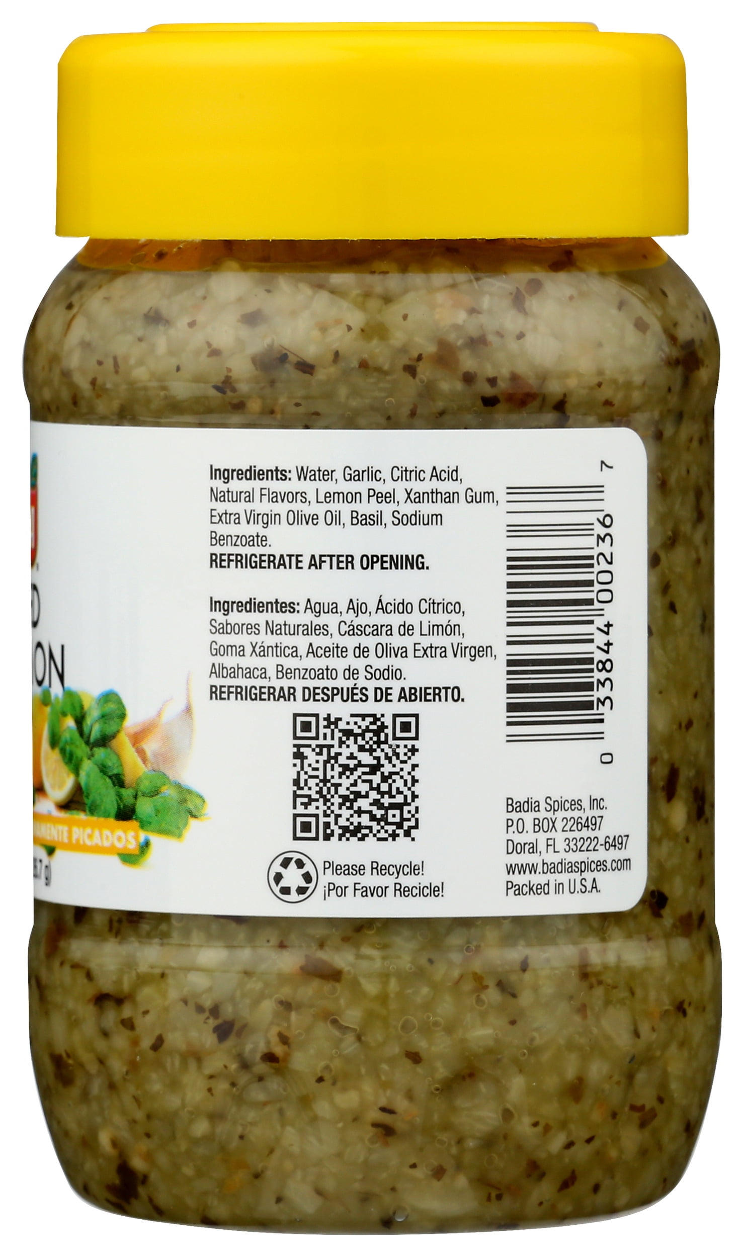 Badia  Minced Garlic & Lemon Basil  8 Ounce (Pack Of 12)